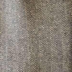 GAP Black and Cream Herringbone Fabric
